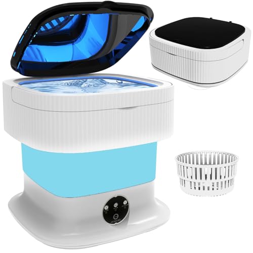 El Mejor Listado de Lavadora Air Bubble 4d disponible en línea para comprar. 45 Lavadora portátil, mini lavadora plegable de 16 litros y secadora giratoria, lavadora compacta plegable, pequeña lavadora de lavandería plegable, RV, calcetines azules, ropa de...
