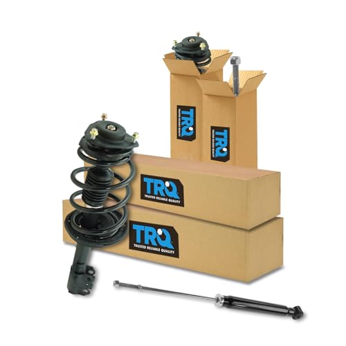 Image of TRQ Front and Rear Complete Strut Assembly & Shock Absorber Kit Complete Strut & Coil Spring Assembly Compatible with 2011-2014 Toyota Sienna