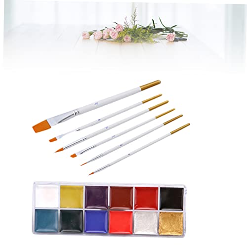 Maquillage corps Healvian longue tenue peinture visage carnaval Halloween 2 pièces