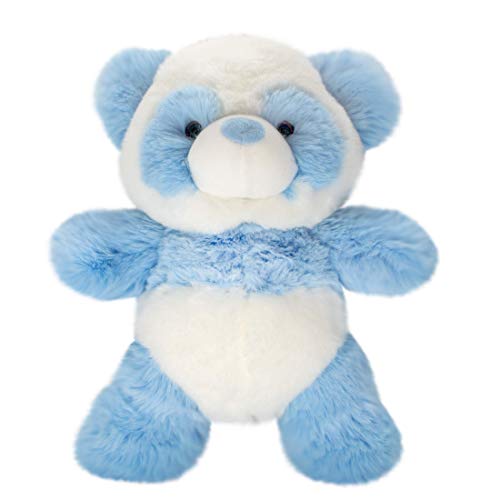 World's Softest 9 inch Blue & White Panda Stuffed Animal for Baby, Toddler, Kids- Colorful Panda Plush Toy- Soft, Huggable Stuffed Panda- Adorable Panda Toy Made from Kid-Friendly, Quality Materials