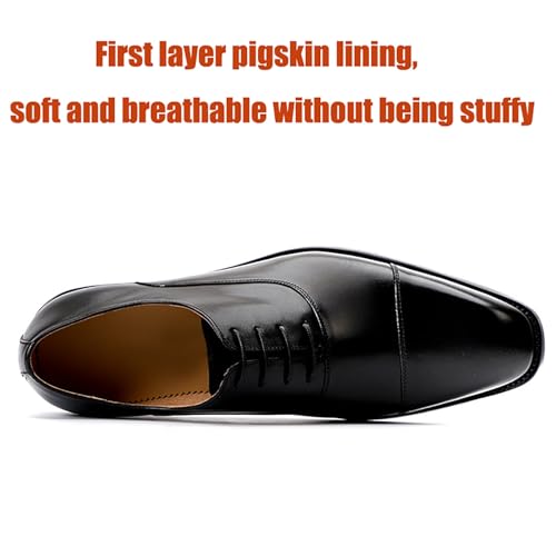 Men's Premium Dress Shoes Handcrafted Leather Business Casual Oxfords for Weddings, Office and Daily Wear3