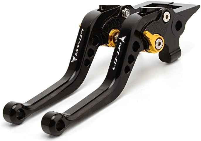 Miniatura 2 de F para Yamaha MT07 FZ07 Mt-07 2014-2017 2018 2019 Palancas de embrague de freno corto y tapones de aire Y para válvula de neumático de coche (Color