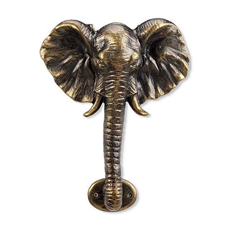Bronzed Elephant Door Knocker by SPI Cover