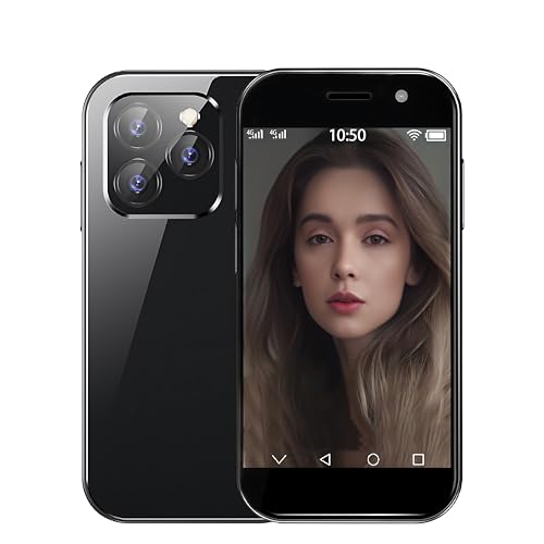 Hipipooo XS14PRO Mini Smartphone 4G Unlocked 3.0 Inch Quad Core Dual Sim Card 2600Mah Face Id Child Mobile Phone Android Kids Super Small Mobile Phone Student Pocket Cellphone cover