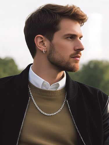 Pendientes de aro de plata 10mm aretes huggie de oreja antialérgicos 2