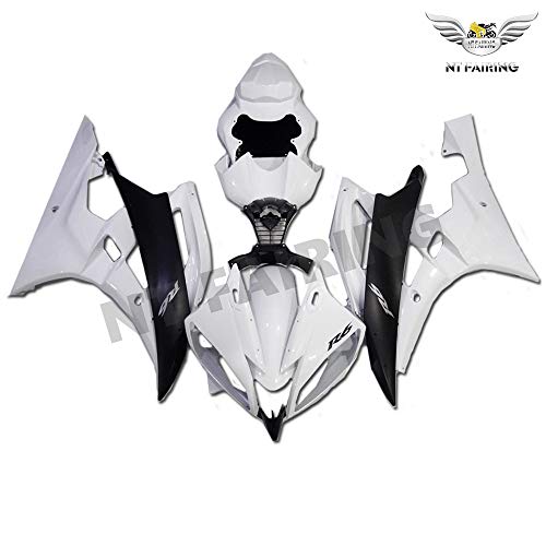 NT FAIRING White Black Injection Mold Fairing Fit for Yamaha 2006 2007 YZF R6 New Painted Kit ABS Plastic Motorcycle Bodywork Aftermarket
