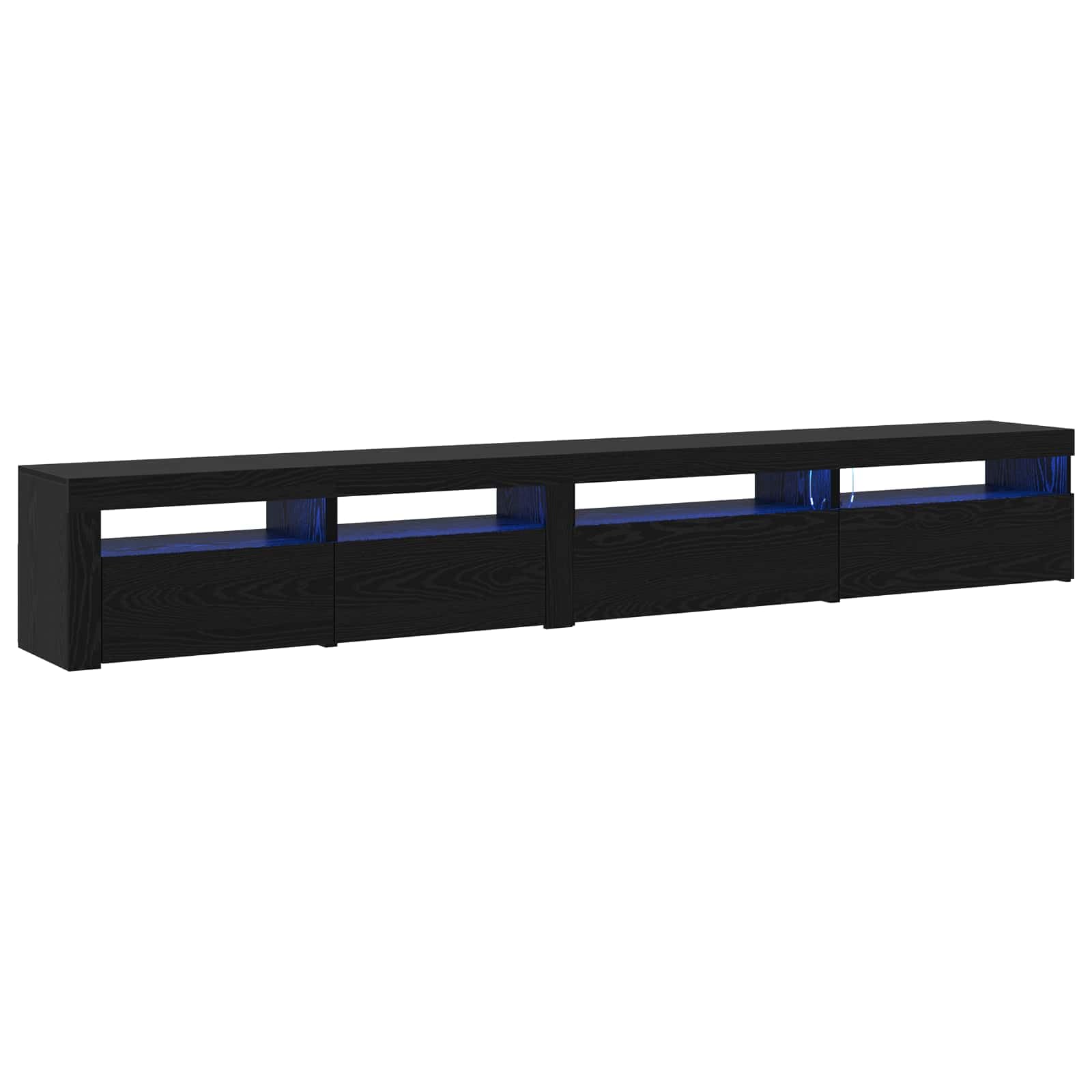 Conjunto de Mueble de TV 3 uds. Roble Negro,51.3kg-3332509