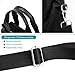 DOURR Hobo Handbags Light Nylon Crossbody Bags for Women, Multi Compartment Work Going Out Tote (Black)
