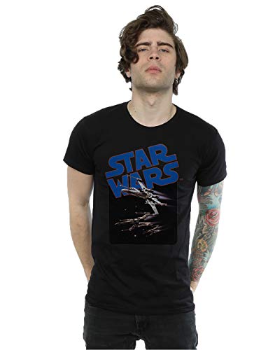 STAR WARS Men s X-Wing Fighters T-Shirt Medium Black