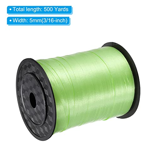 PATIKIL 500 Yard 5mm Curling Ribbon Crimped Balloon String Metallic for Party Decoration Gift Wrapping Art Crafts Light Green - Image 2
