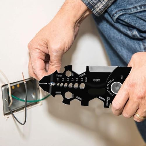 Image of 25-in-1 Multifunction Wire Stripper and Crimping Tool | Stainless Steel Cable Cutter, Wire Puller, Looping, Splitting & Electrical Stripping Pliers for Electricians, Technicians & DIY Wiring
