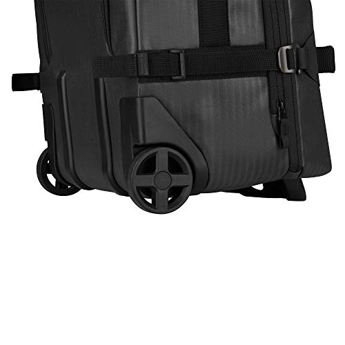 Victorinox VX Touring Wheeled Water Repellant Duffel Bag, Black, Checked, Large (29