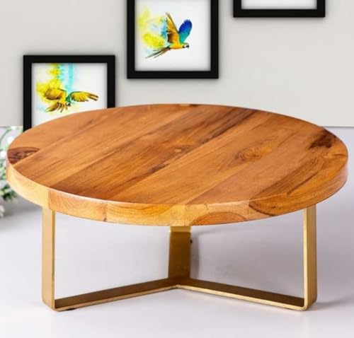 Anant Deco Unique and Antique Wooden Cake Stand Mango Wood Cutter Stand Holder.