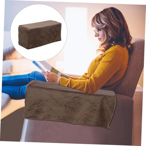 Funda para brazo de sofá elástica de terciopelo de plata premium TOYANDONA 7