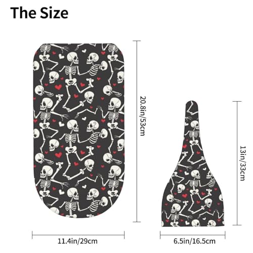 Image of Skull Skeletons in Love Dancing Newborn Swaddle Blankets Hat Sets Soft Baby Receiving Blanket Swaddle Sack for Baby Shower Infant Boy Girl Gift