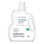 ATTITUDE Liquid Laundry Detergent, EWG Verified, HE Compatible, Plant-Based & Vegan, Natural Laundry Soap, Mountain Fresh Scent, 40 Loads, 2 Liters