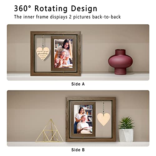 Eyitupc Side By Side Or Miles Apart Grandkids Are Always Close To The Heart Picture Frames Grandparents Grandma Grandpa Birthday Gifts From Grandchild #TOP4
