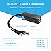 REVODATA Active PoE Splitter 12V 2A Output, IEEE 802.3af/at Standard 10/100Mbps Power Over Ethernet Splitter for Security IP Camera DC Jack (PS5712AT Black)