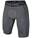  Nike Mens Pro Cool Compression 9" Shorts Game Carbon Grey 703086-091 Size Small