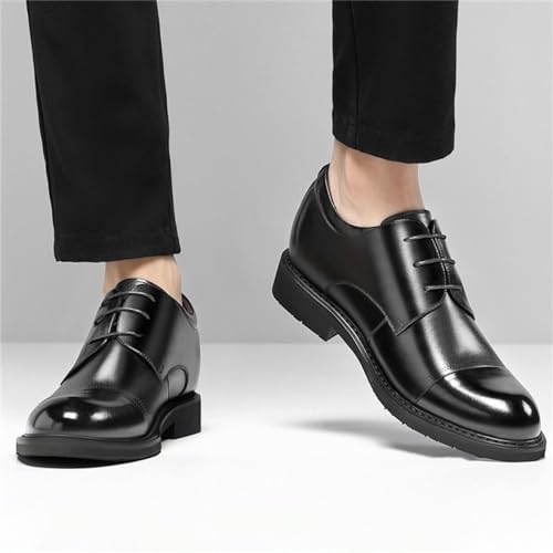 Height Increasing Shoes for Men, Anti-Slip Elevator Business Oxfords Height-Boosting Formal Dress Shoes3