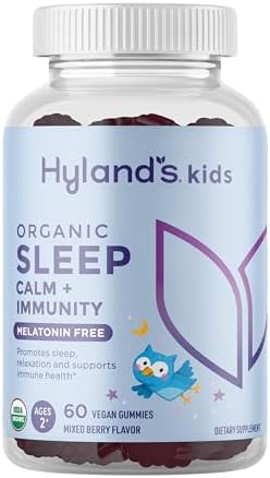 Hyland's Kids Melatonin Free Organic Sleep Aid Gummies with Calm ...