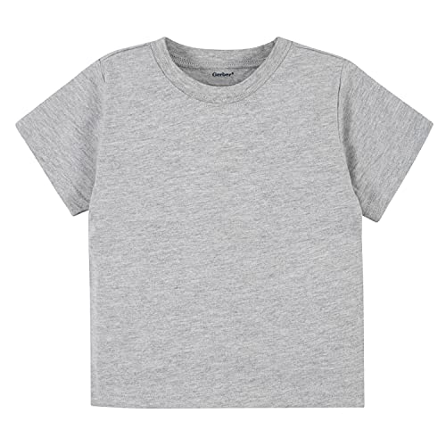 Image of Gerber Baby & Toddler 5-Pack Solid Short Sleeve T-Shirts Jersey 160 GSM