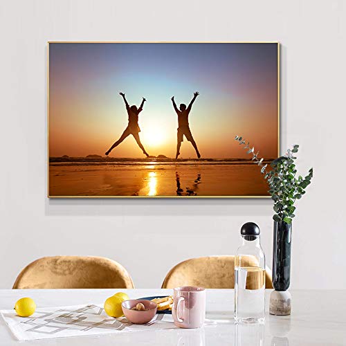 Peinture paysages marins modernes pour une décoration de salon élégante