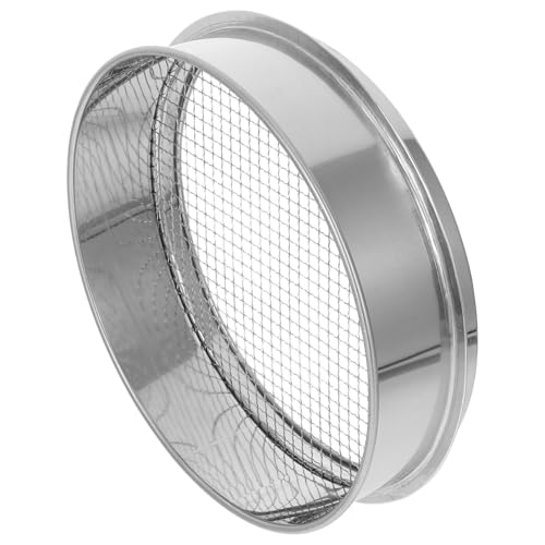 Anneome Tamiz de Malla Acero Inoxidable para Jardín y Huerto Tamizador de Tierra y Piedras Herramienta Multifunción para Separación Eficaz de Partículas Uso Exterior