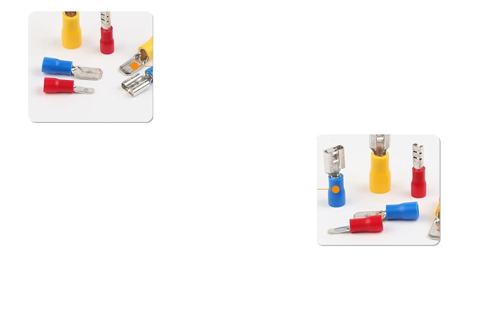 Assortiment de bornes à Pelle, connecteur de câble isolé, Fil électrique, sertissage, Anneau Bout à Bout, Ensemble de fourchettes, cosses roulées, Kit combiné, 280 pièces