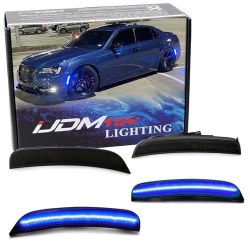 Set 4 luces LED laterales azules ahumadas para Chrysler 300 miniatura 1