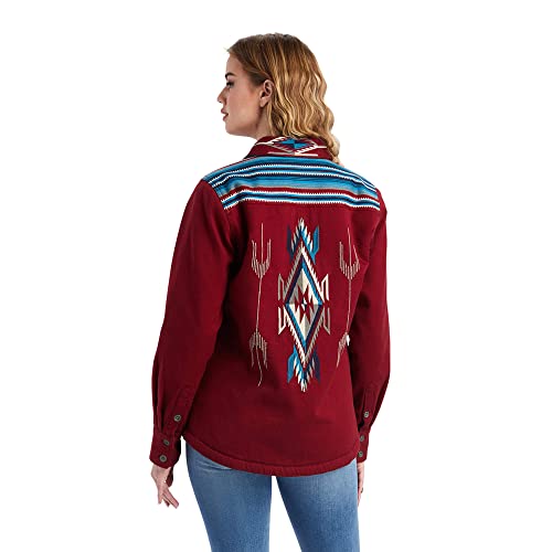 ARIAT Women's Shacket Chimayo Shirt Jacket, Rubaiyat2