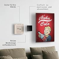 Displate Magnete für Metallposter Selbstklebend Set 9 Stück - Magnete Stark zum Kleben für Wand - Neodym Magnet Kit - Einfache Montage - Magnetische Wandkunst - Schutzblatt gratis – Ansicht 3