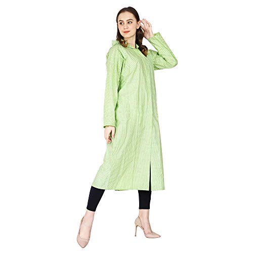 Image of Trendy Women's /Girl Rain Coat /Rain Wear (Along with Cap) Absolute Comfortable and Made with 100% Water Proof Material.