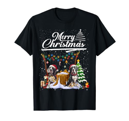 Great Dane Christmas Tree Decorations Dog Lover Xmas Gifts T-Shirt