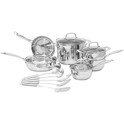 Batterie de cuisine Amazon Basics 15 pièces Cover