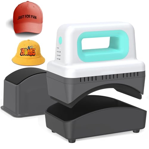 Mini prensa térmica para gorras con base aislante miniatura 1
