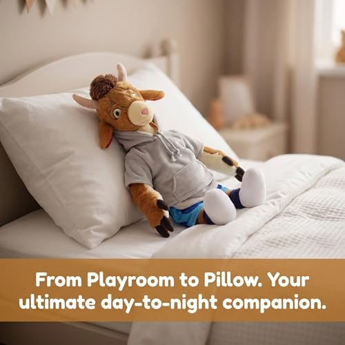 Image of Jay Franco Space Jam Goat 22 Inch Plush Stuffed Animal Pillow Buddy - Super Soft Microfiber, Machine Washable, Embroidered Details, Cozy Kids Gift for Space Jam Fans (Officially Licensed)