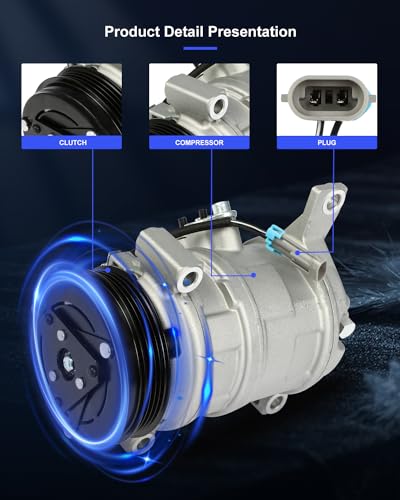 Image of ECCPP AC Compressor Direct Fit for Chevrolet Tahoe V8 5.3L 2000-2013