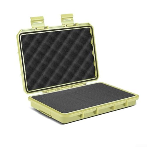 Caja resistente para equipos de aviación, caja de herramientas impermeable, resistencia a la compresión, plástico reforzado (amarillo)
