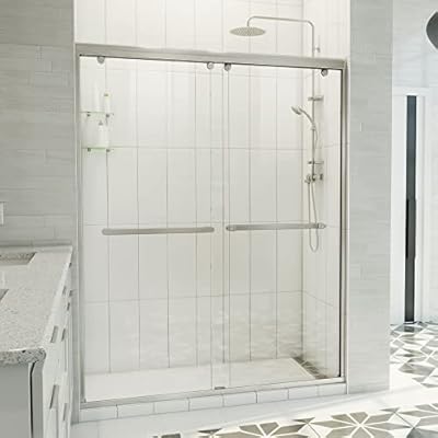 DreamLine Charisma-X 56-60 in. W x 76 in. H Frameless Bypass Sliding Shower Door