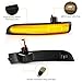 NEIFILES LED Side Mirror Turn Signal Light for Ford Kuga Escape EcoSport 2013-2018 - 5X Brighter, Plug and Play, IP68 Waterproof, Amber Sequential Blinker Smoked Lens