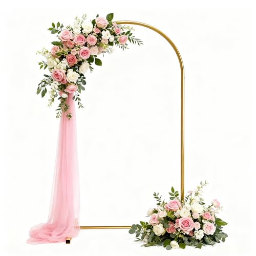 Weciau Arche de mariage - 1 support de toile de fond de 2 m - Arche en métal - Arche de mariage - Arche de mariage - Décoration pour mariage, anniversaire, fête