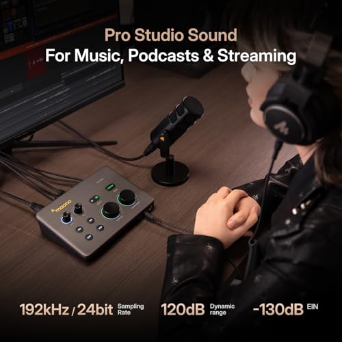Image of MAONO P2 Hybrid USB Audio Interface Dual XLR for PC Phone iPad Guitar