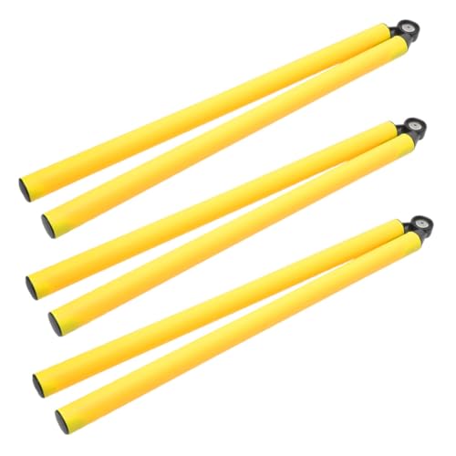balacoo 3pcs Detachable Agility Poles Sports Training Lightweight Markers with Nonslip Base for Basketball Soccer Drills Easy Setup and Convenient Storage