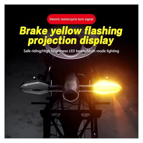 Clignotant de projection moto à LED coloré éclairage au sol