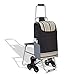 Produktbild LIZANAN Trolley Einkaufswagen, Klappeinkaufswagen, Kinderwagen, Haushalt Wagen, bewegliche Trolley, Oxford Tuch Einkaufstasche, Größe: 30 * 102CM. Einkaufen