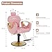 LOUVIXA Barber Chair for Hair Stylist, Height Adjustable Hydraulic Hair Reclining Salon Chair, 360 Degrees Rotation, Multi-Function Shampoo Chair for Salon Barbershop (Modern Pink)