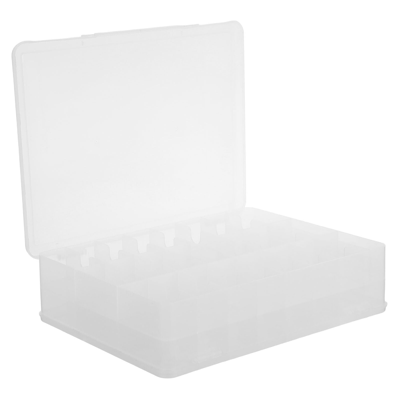FOMIYES Boîte Compartimentée Grosse Capacité à Double Couche en Plastique Pp 46 Cases Légère et Transparente, pour Organiser Bijoux et Petits Accessoires en Voyage Tiroir