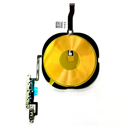 YESUN Wireless Charging Charger Panel Coil Sticker with Volume Button Flex Cable Replacement for iPhone 11 Pro 5.8 inch