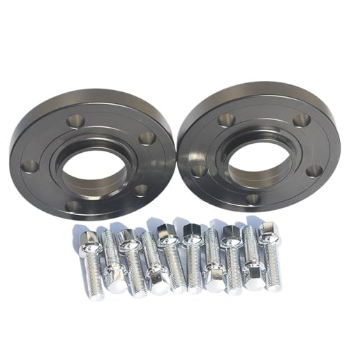 Entretoises de roue en finition noire fine 10mm avec boulons sphériques